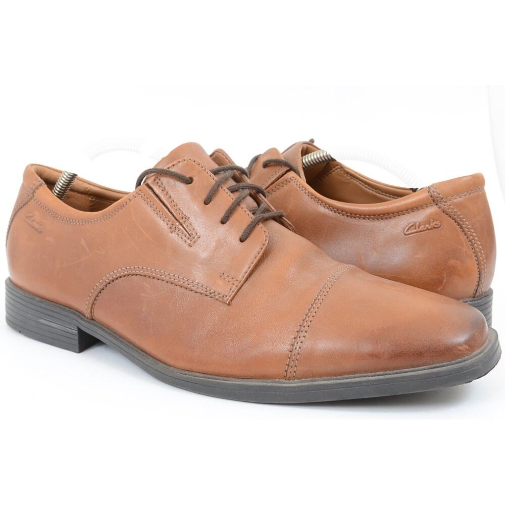 Clarks Collection‎ Men's Tilden Leather Cap Toe Oxford Preppy Old Money Shoes